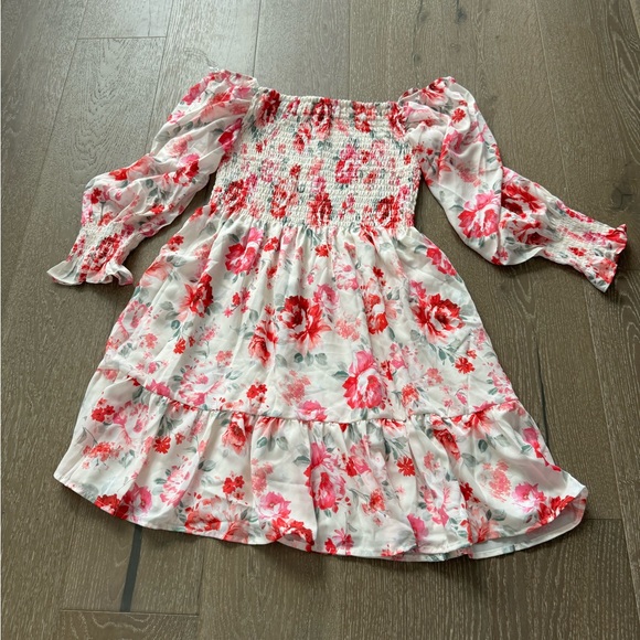 Peach Love California floral print mini dress - Picture 5 of 6